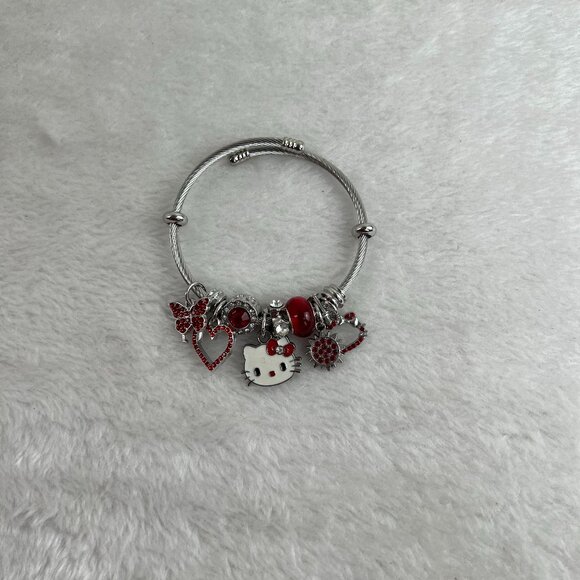 Red Hello Kitty Bracelet cute - Picture 1 of 5